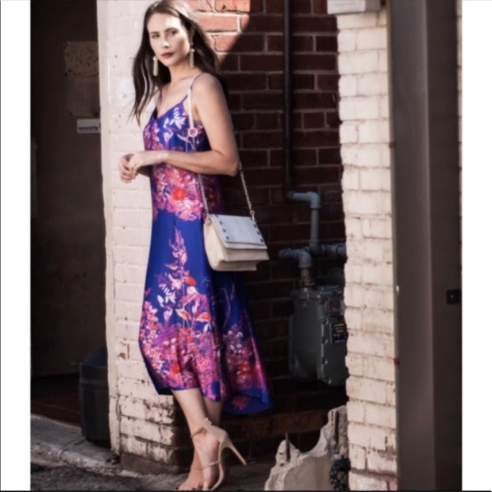 Banana Republic Floral Midi Slip Dress